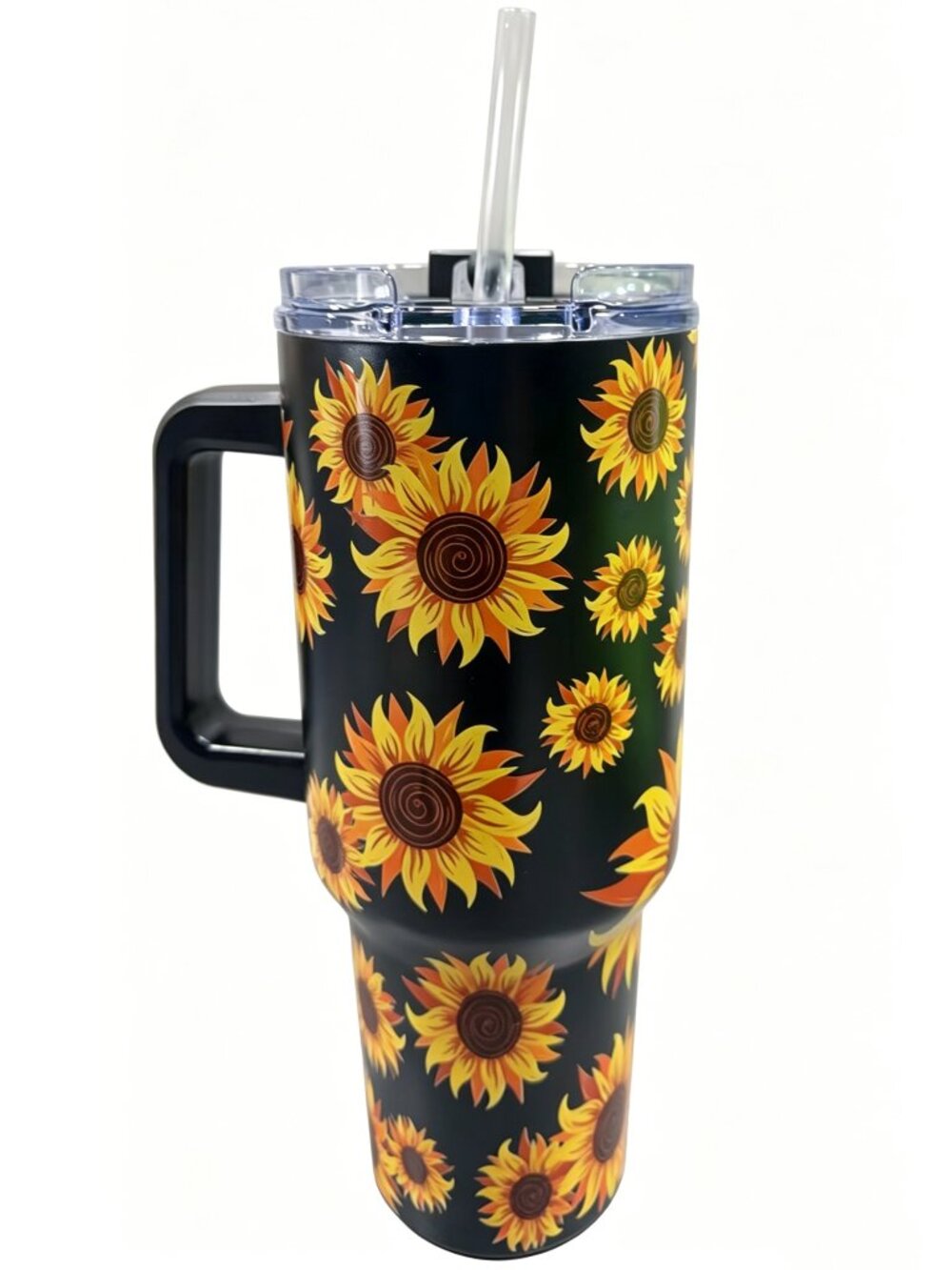 Black 40oz Portable Stainless Steel Coffee Cup